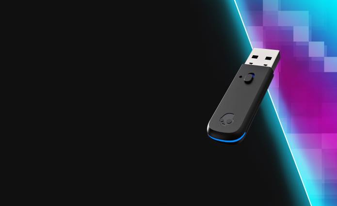 Skullcandy When Milliseconds Matter Ultra-Low Latency Wireless Transmitter for PLYR T28B49 True Black