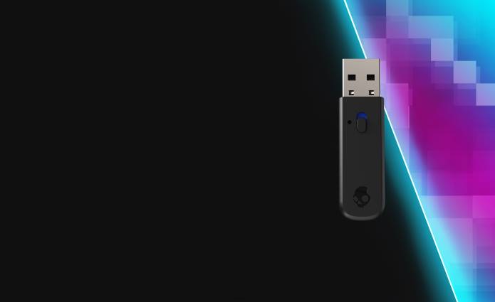 Skullcandy When Milliseconds Matter Ultra-Low Latency Wireless Transmitter for PLYR T28B49 True Black