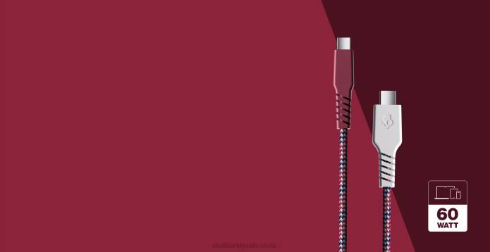 Skullcandy YOUR PATH TO POWER Line+ Braided Charging Cable T28B44 Vice/Crimson