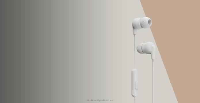 Skullcandy THE ORIGINAL ESSENTIAL Ink'd+Earbuds with Microphone T28B35 Mod White