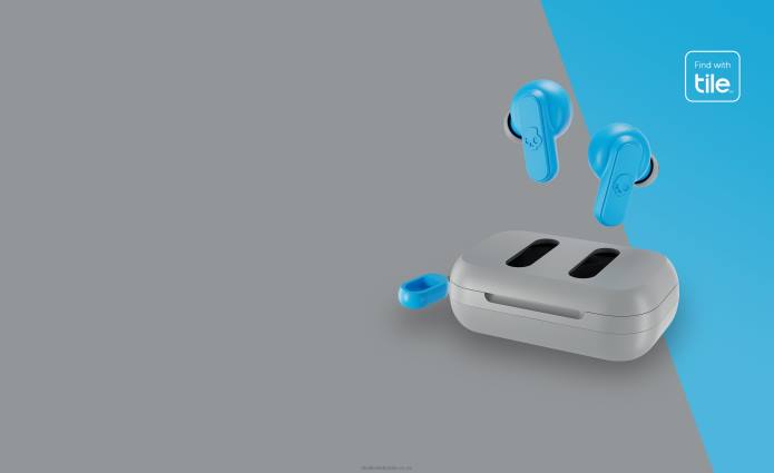 Skullcandy MINI MIGHTY FINDABLE Dime 2 True Wireless Earbuds T28B28 Light Grey/Blue