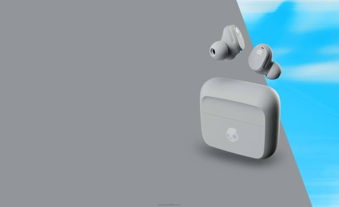 Skullcandy Pocket-Sized and Customized Mod True Wireless Earbuds T28B20 Light Grey/Blue