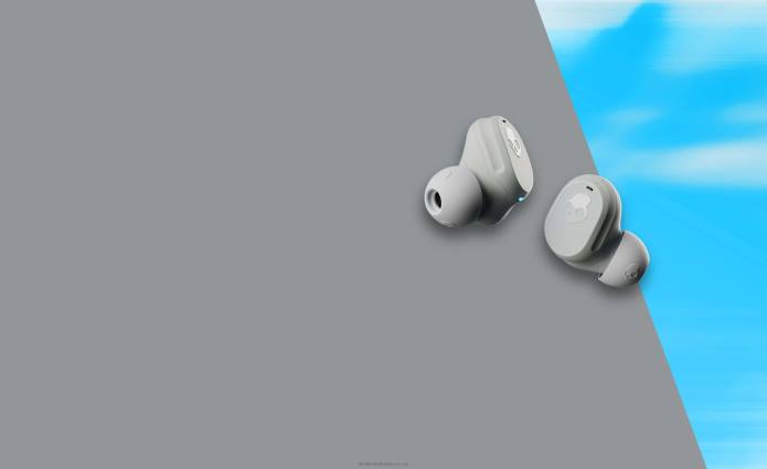 Skullcandy Pocket-Sized and Customized Mod True Wireless Earbuds T28B20 Light Grey/Blue