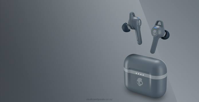 Skullcandy TRUE FREEDOM AMPLIFIED Indy Evo True Wireless Earbuds T28B18 Chill Grey