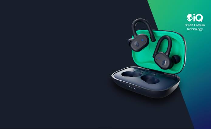 Skullcandy Upgradable tech secure fit Push Active True Wireless Earbuds T28B13 Dark Blue/Green