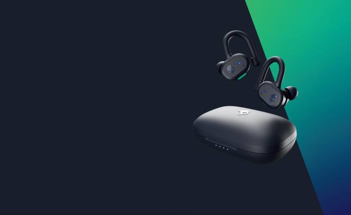 Skullcandy Upgradable tech secure fit Push Active True Wireless Earbuds T28B13 Dark Blue/Green