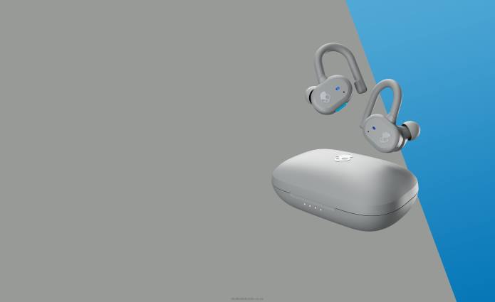 Skullcandy Upgradable tech secure fit Push Active True Wireless Earbuds T28B14 Light Grey/Blue