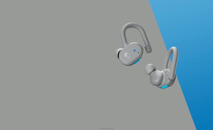 Skullcandy Upgradable tech secure fit Push Active True Wireless Earbuds T28B14 Light Grey/Blue