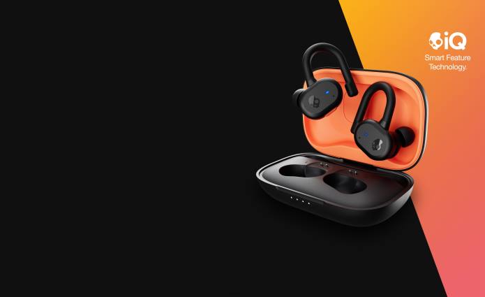 Skullcandy Upgradable tech secure fit Push Active True Wireless Earbuds T28B15 Black/Orange