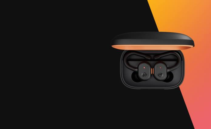 Skullcandy Upgradable tech secure fit Push Active True Wireless Earbuds T28B15 Black/Orange