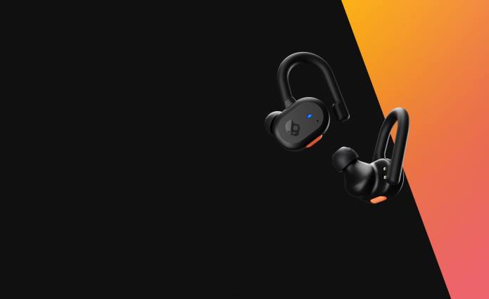 Skullcandy Upgradable tech secure fit Push Active True Wireless Earbuds T28B15 Black/Orange