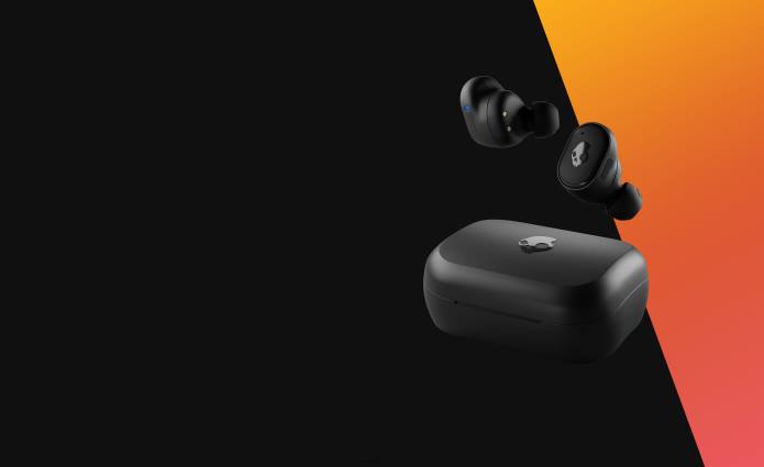 Skullcandy Upgradable tech wireless charging Grind Fuel True Wireless Earbuds T28B7 Black/Orange