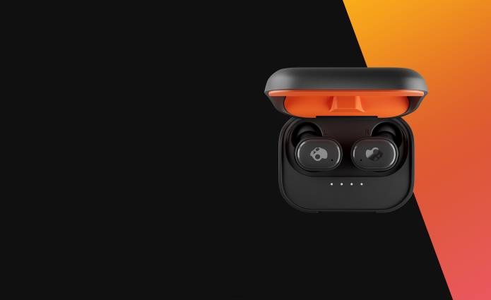 Skullcandy Upgradable tech wireless charging Grind Fuel True Wireless Earbuds T28B7 Black/Orange